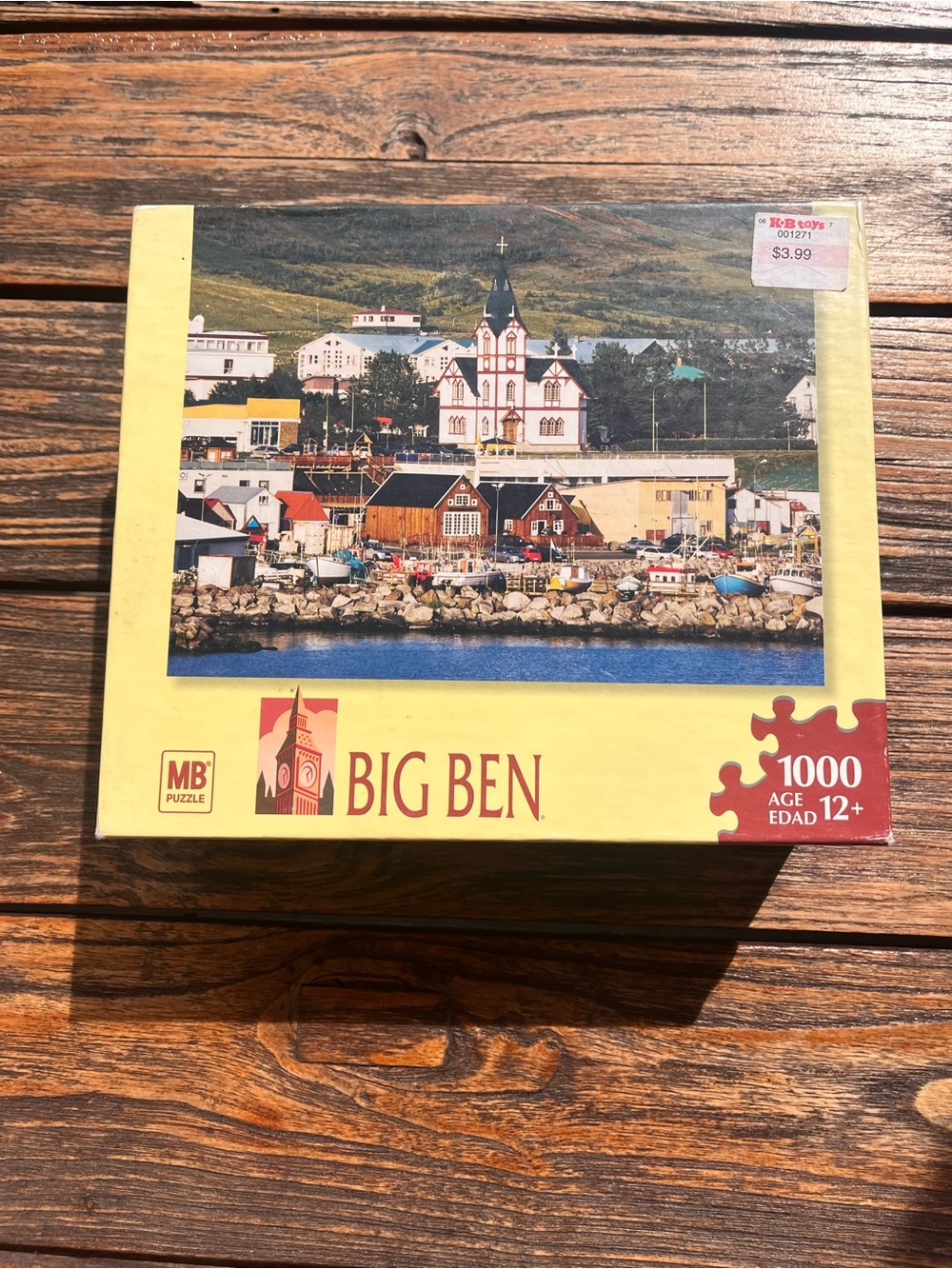 MB Puzzle Big Ben 1000-Piece Jigsaw Puzzle — Yellow Box